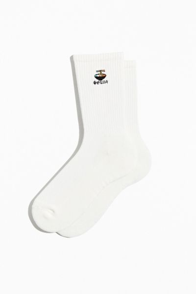 Embroidered Noodles Crew Sock | Urban Outfitters