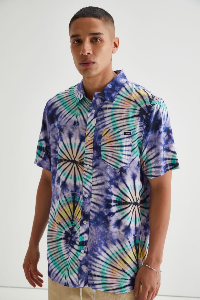 Vans Tie-Dye Woven Button-Down Shirt | Urban Outfitters