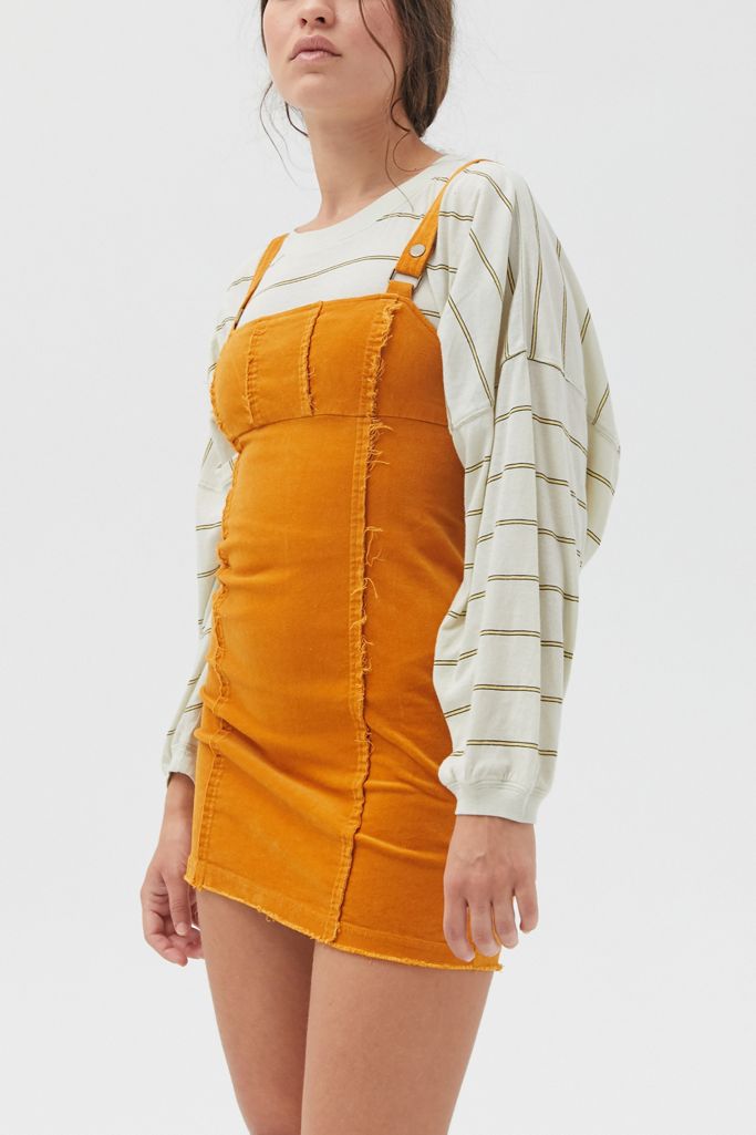 UO Cory Corduroy Pinafore Mini Dress Urban Outfitters Canada