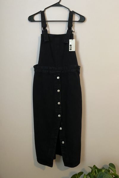 topshop denim overall dress