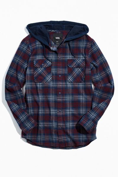 Vans Parkway Hooded Flannel Shirt | Urban Outfitters