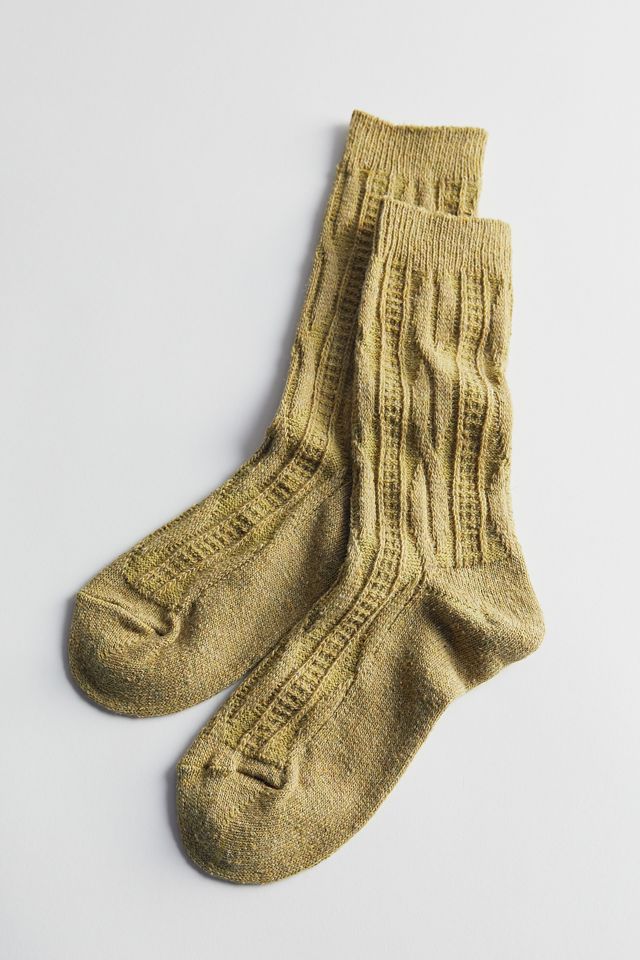 Cable Knit Crew Sock Urban Outfitters Canada