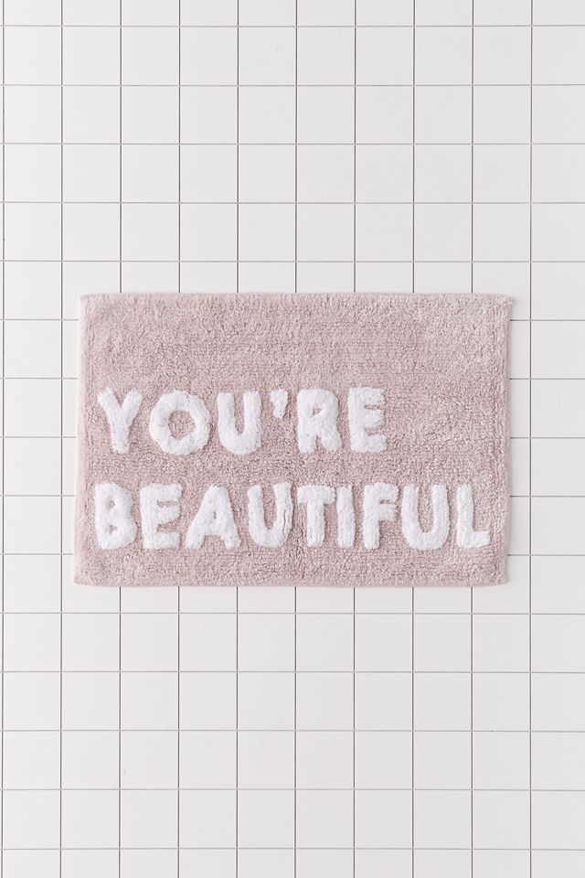 You’re Beautiful Bath Mat Urban Outfitters Canada