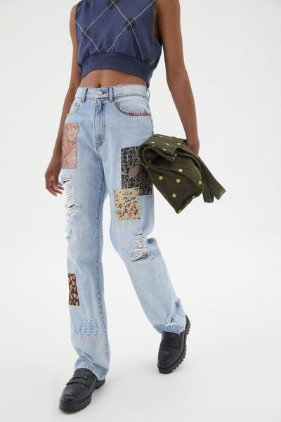 high waisted cowboy jeans