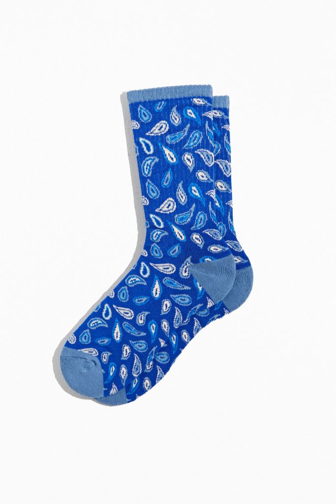 Paisley Print Crew Sock | Urban Outfitters