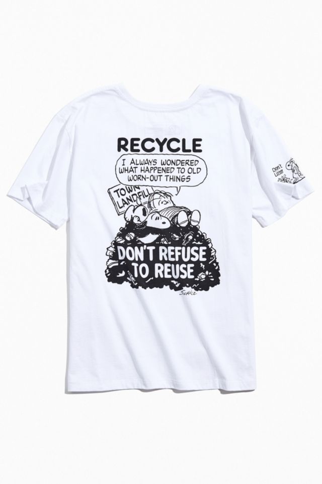 Re.Purpose UO Exclusive Peanuts Recycle Tee | Urban Outfitters