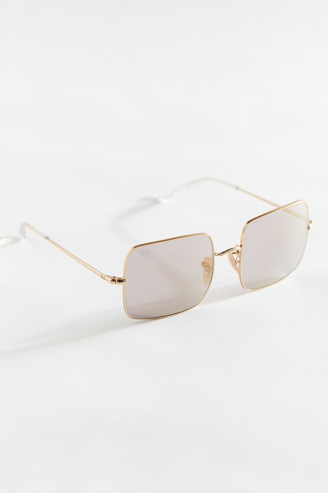 Ray-Ban Rectangle 1969 Mirror Evolve Sunglasses | Urban Outfitters