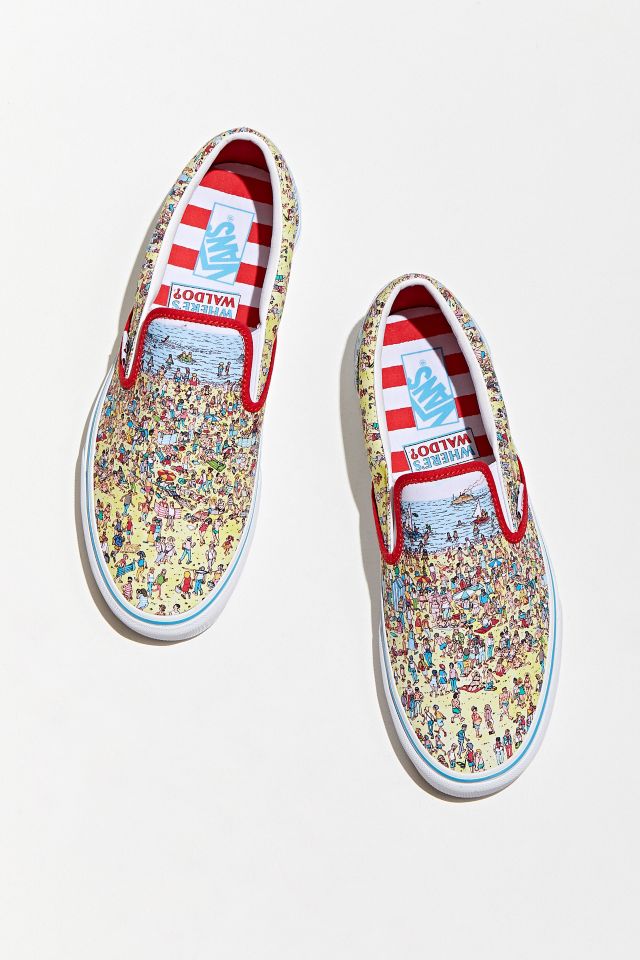 Vans X Where's Waldo Classic Slip-On Sneaker | Urban Outfitters