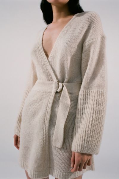 cardigan wrap dress