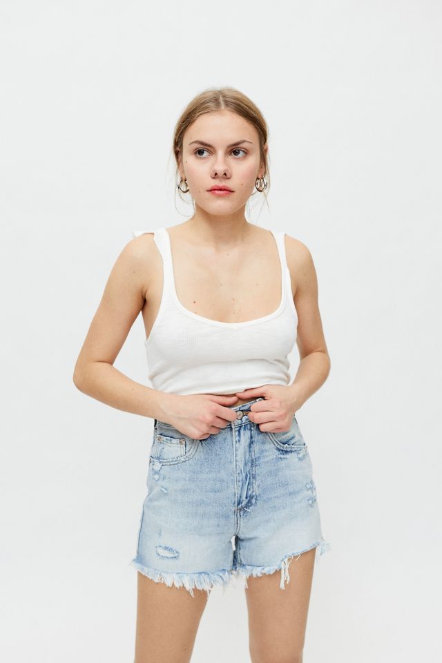 Pistola Maeve Super High-Waisted Cutoff Short – Mallorca | Urban Outfitters