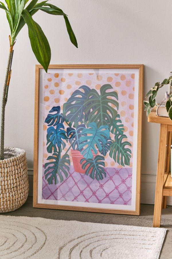 Slide View: 1: Sewzinski Monstera Houseplant Art Print