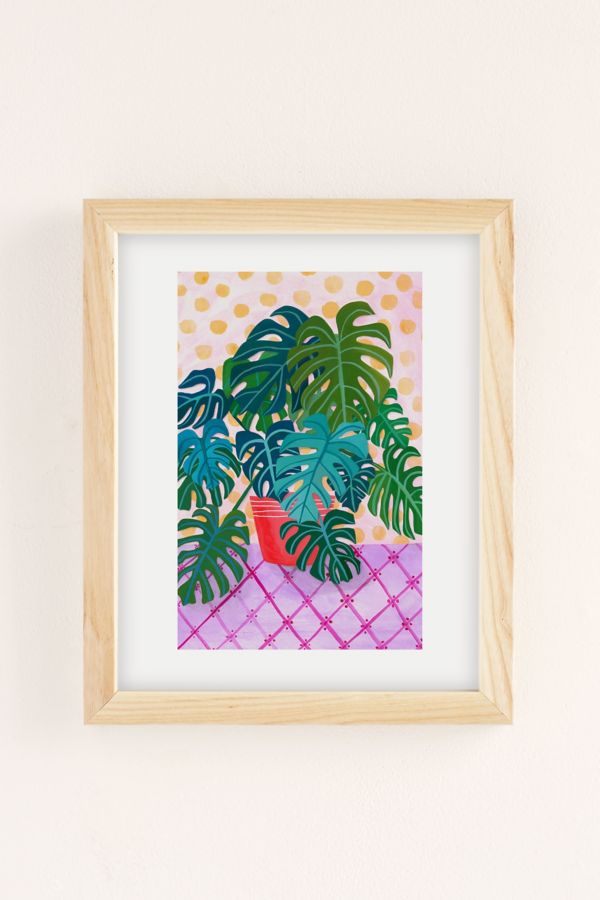 Slide View: 2: Sewzinski Monstera Houseplant Art Print