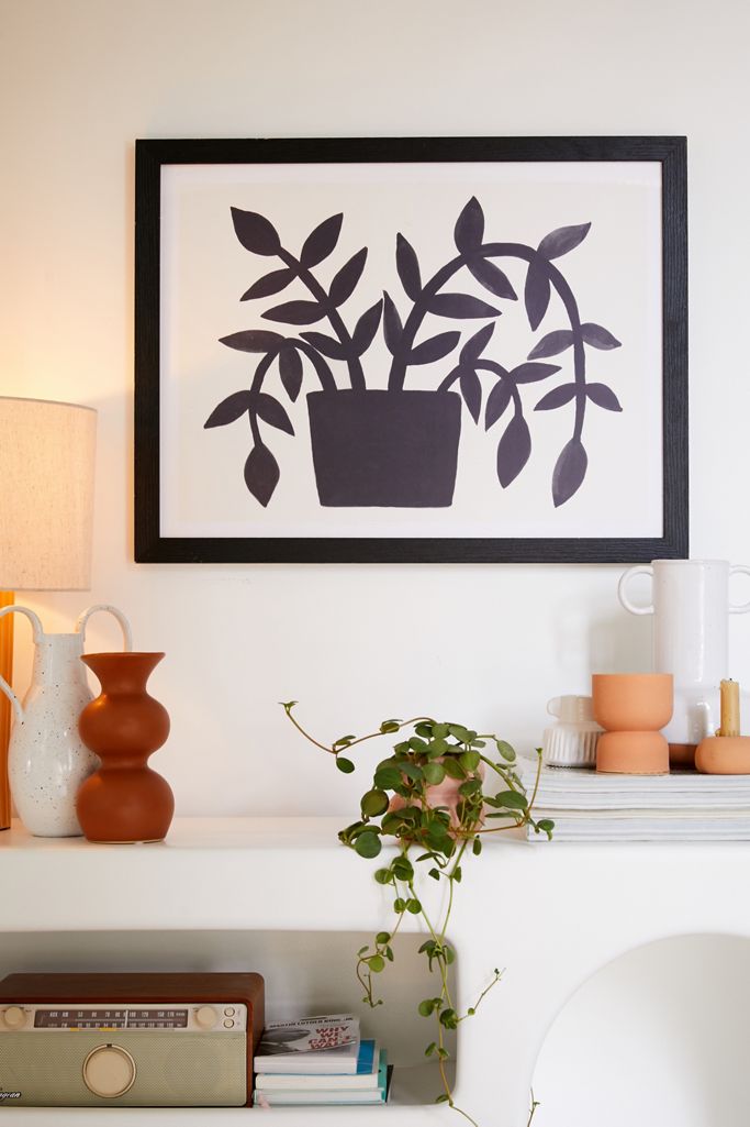 Pauline Stanley Painted Plant Art Print Urban Outfitters