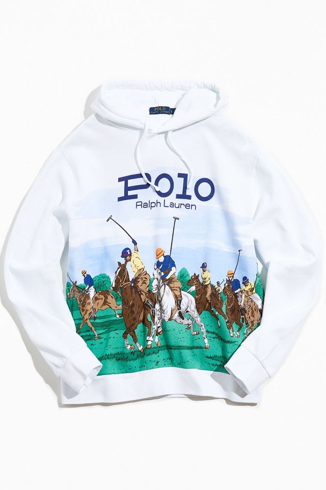 Polo Ralph Lauren Allover Print Hoodie Sweatshirt | Urban Outfitters
