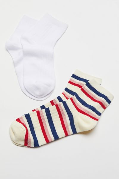 BDG Kelly Ribbed Quarter Sock 2-Pack | Urban Outfitters Canada