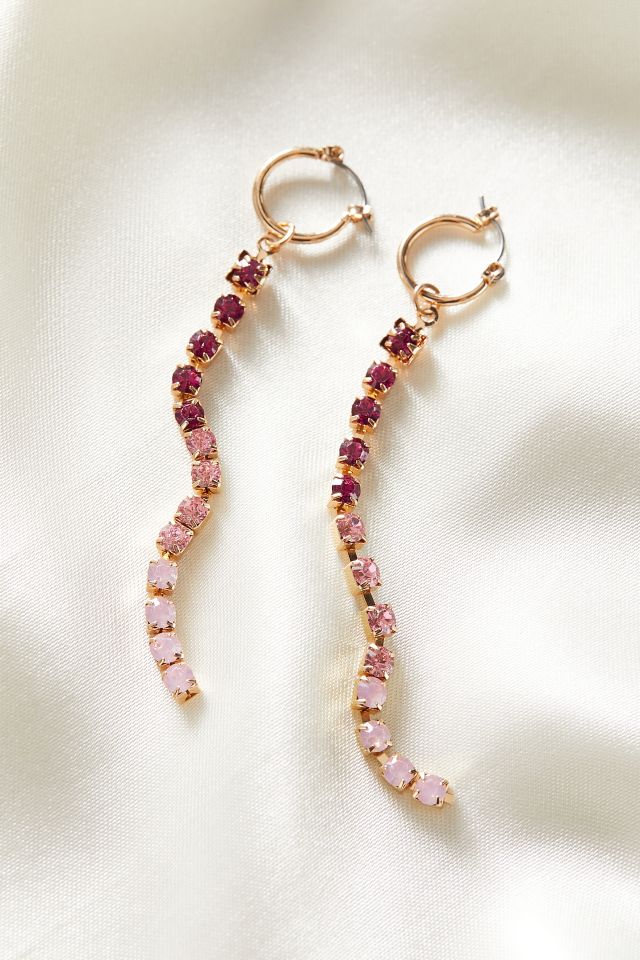 Ombré Rhinestone Drop Earring Urban Outfitters