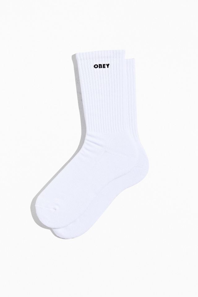 OBEY Logo Solid Crew Sock | Urban Outfitters Canada