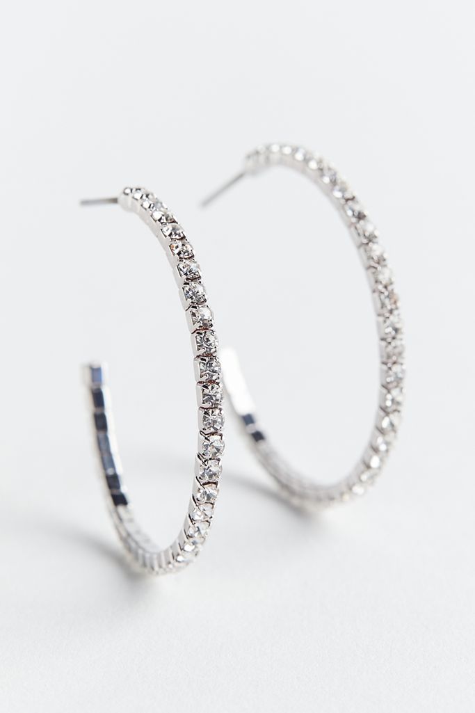 Paulina Rhinestone Hoop Earring | Urban Outfitters