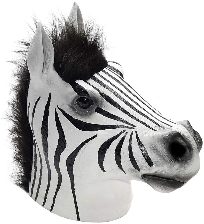 Latex Animal Costume Mask Adult Zebra Urban Outfitters
