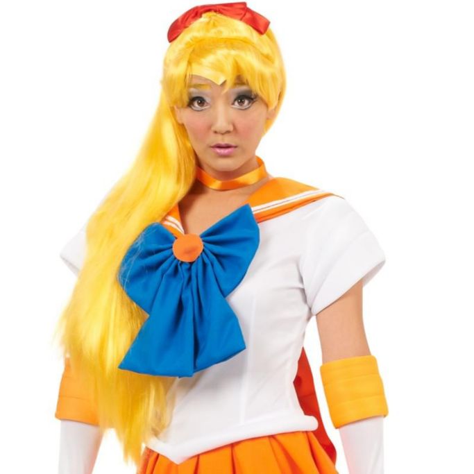 Sailor Moon Venus Costume Wig Urban Outfitters