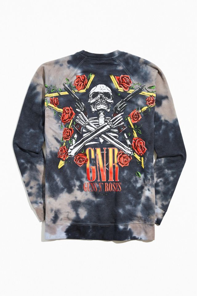 Guns N’ Roses Tie-Dye Crew Neck Sweatshirt | Urban Outfitters