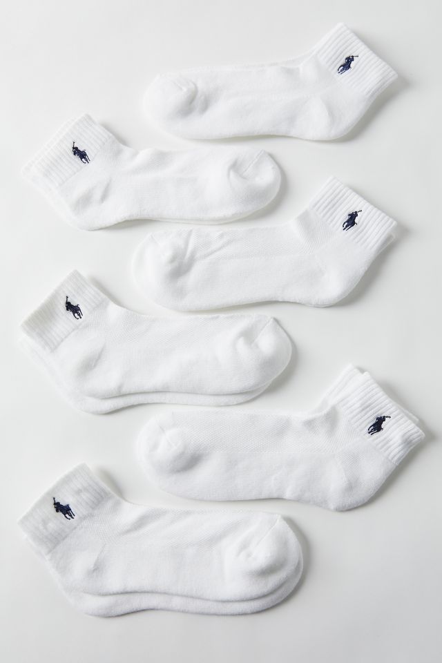 Polo Ralph Lauren Cushioned Quarter Sock 6-Pack | Urban Outfitters