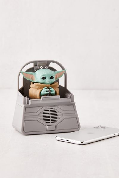 The Mandalorian Baby Yoda Sound Reactive Animated Bluetooth Speaker ...