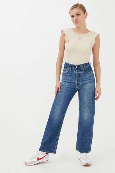 levi's ribcage straight ankle noe fog