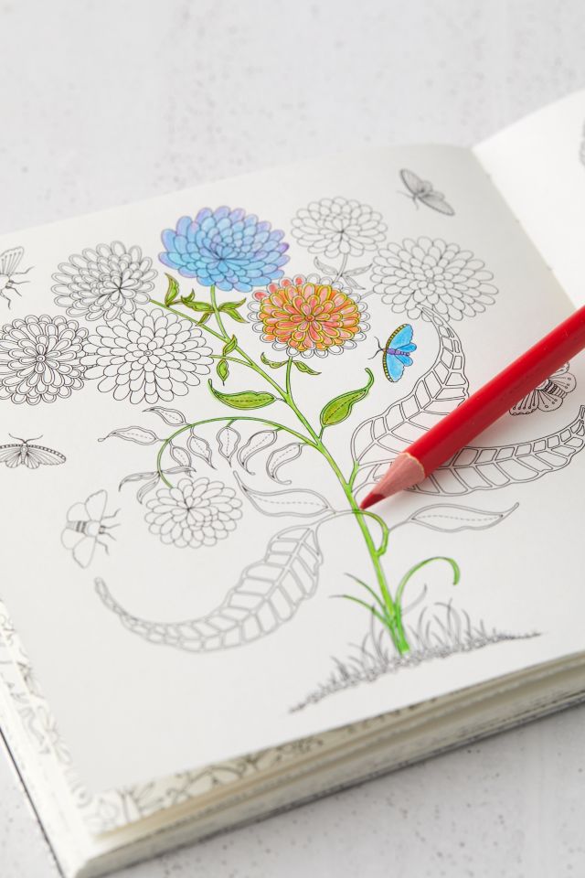 Download Miniature Secret Garden A Pocket Sized Adventure Coloring Book By Johanna Basford Urban Outfitters