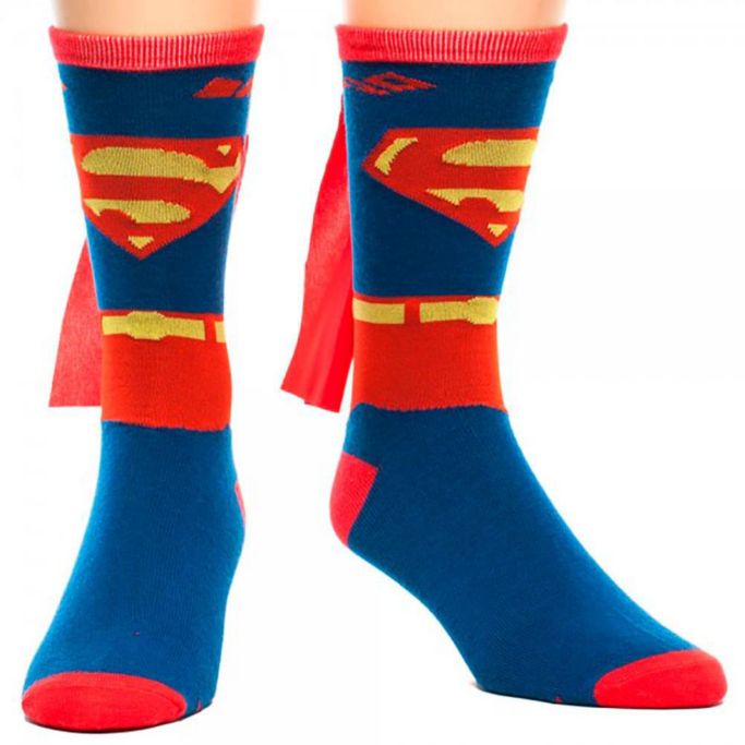 Superman Costume Crew Socks With Cape | Urban Outfitters