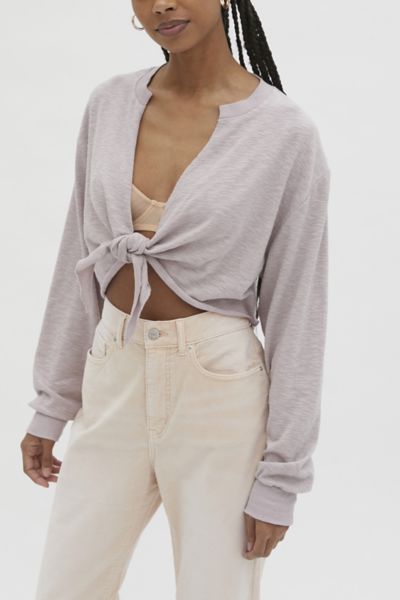 urban outfitters tie front cardigan
