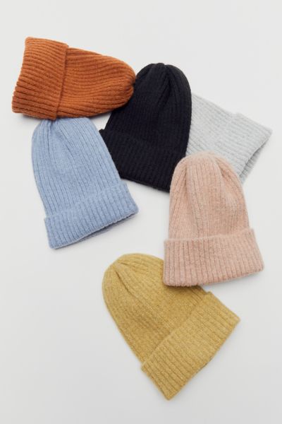 Simple Ribbed Knit Beanie 