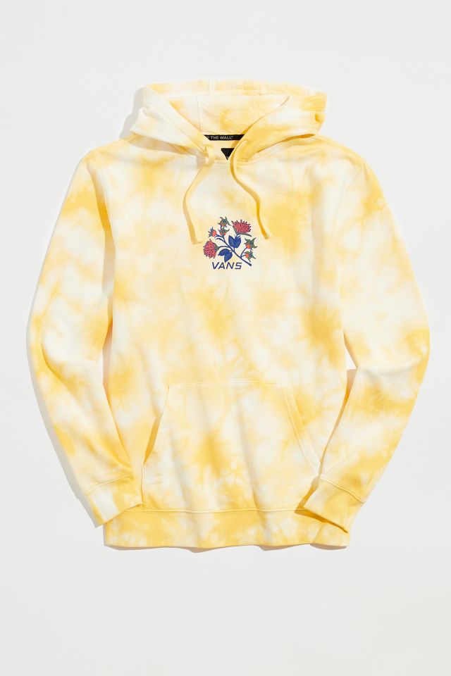 Vans TieDye Flower Detail Hoodie Sweatshirt Urban Outfitters