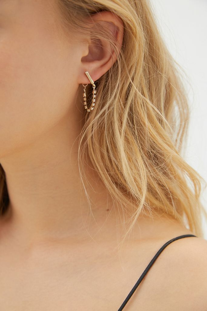 Daphne Rhinestone Mismatch Earring Set Urban Outfitters