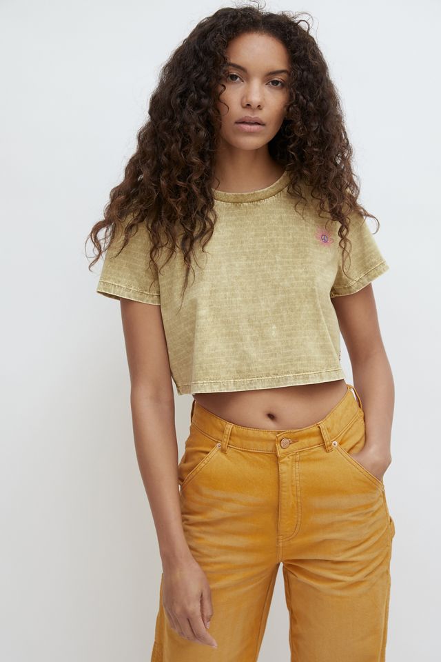 BDG Embroidered Cropped Tee | Urban Outfitters