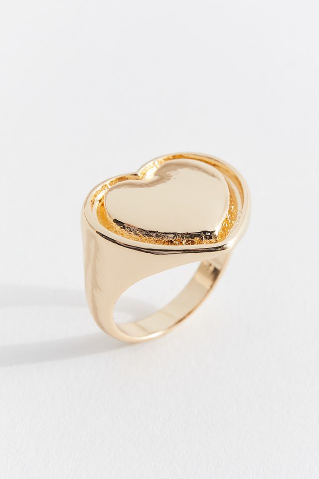 Heart Statement Ring | Urban Outfitters Canada