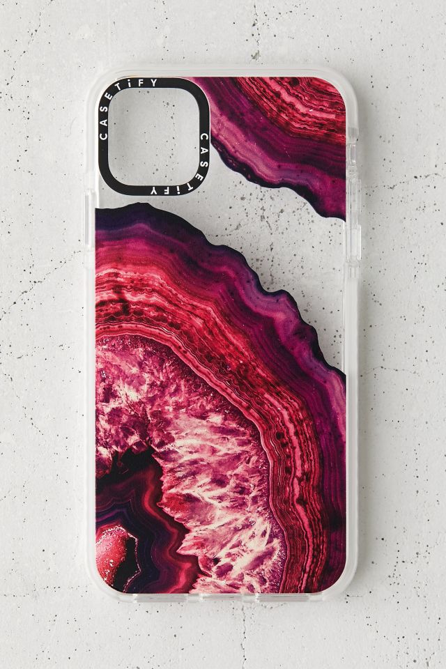 Casetify Purple Pink Agate Geode Impact Iphone Case Urban Outfitters