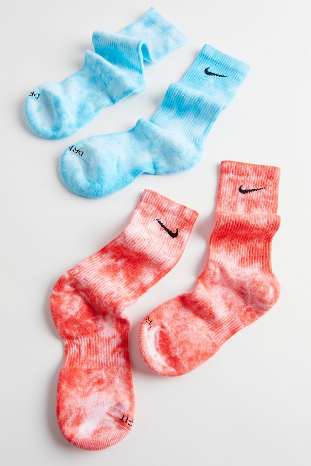 Nike Everyday Plus Cushioned Tie-Dye Crew Sock 2-Pack | Urban Outfitters