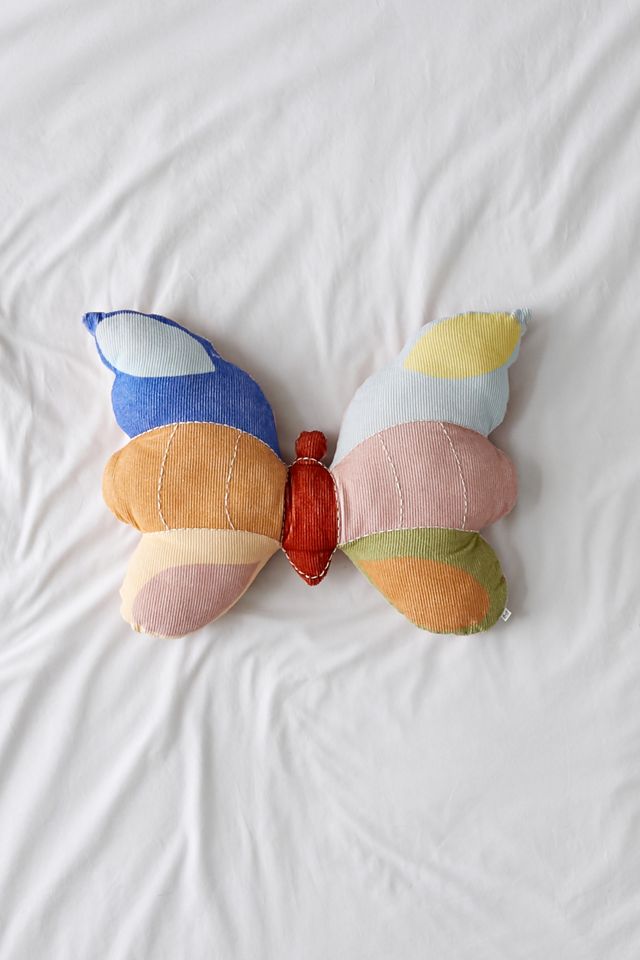 Butterfly Corduroy Throw Pillow Urban Outfitters