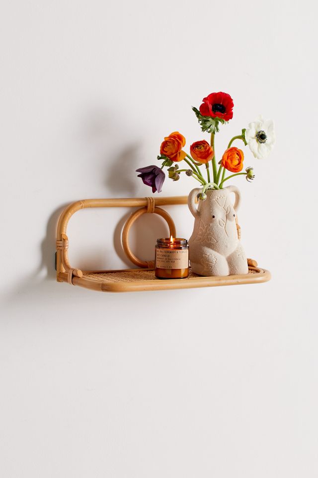 Meadow Rattan Wall Shelf Urban Outfitters Canada