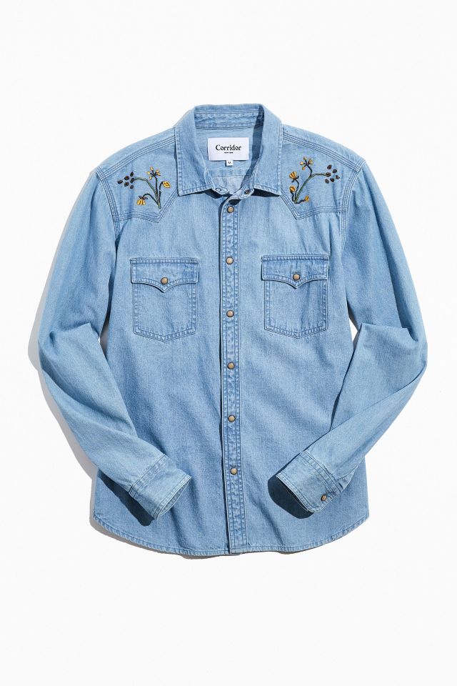 Corridor Embroidered Western Shirt | Urban Outfitters
