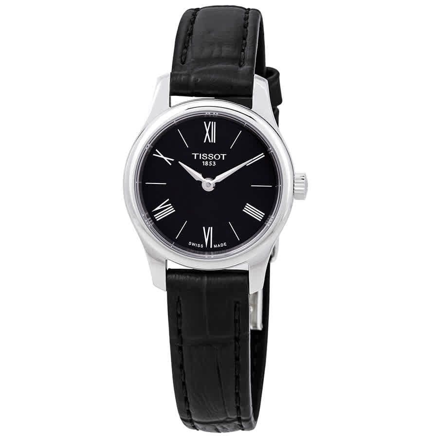 Slide View: 1: Tissot Tradition 5.5 Black Dial Ladies Watch T0630091605800