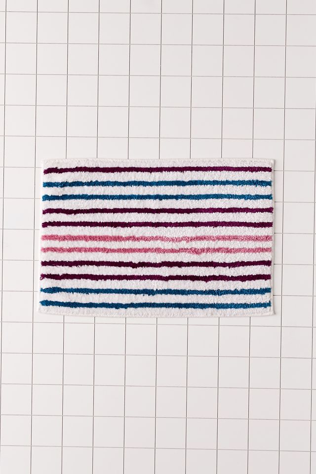 Tufted Stripe Bath Mat Urban Outfitters