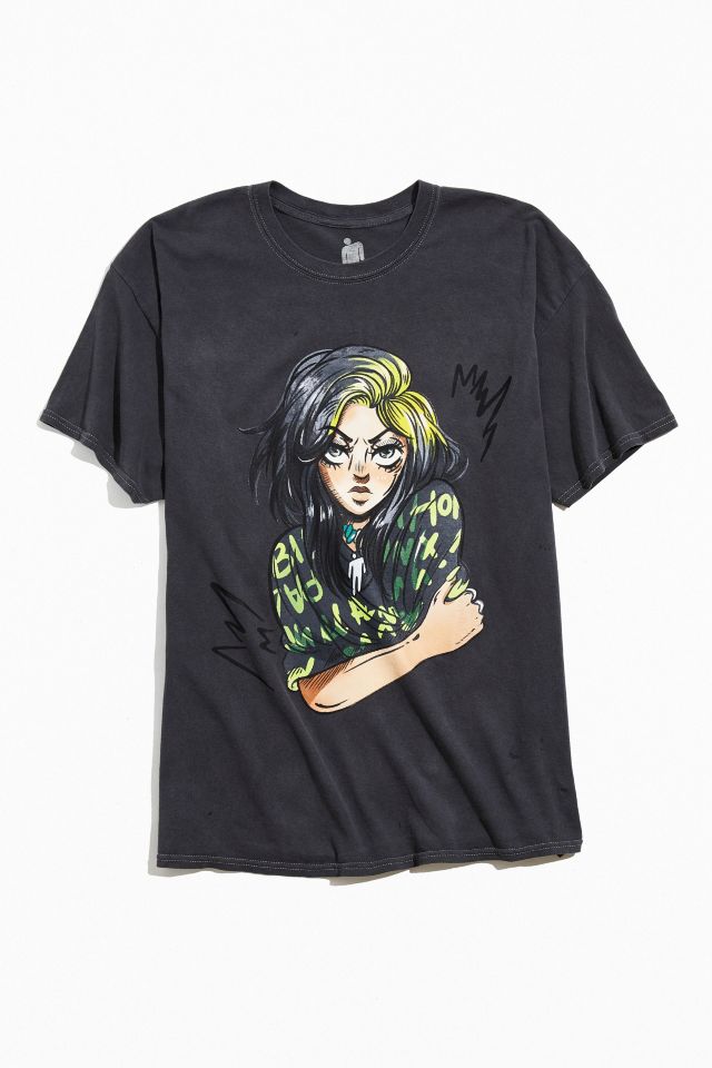 Billie Eilish UO Exclusive Anime Tee | Urban Outfitters Canada