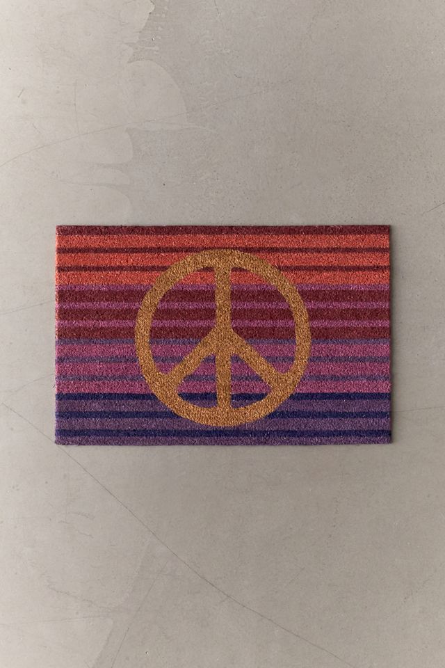 Peace Doormat Urban Outfitters