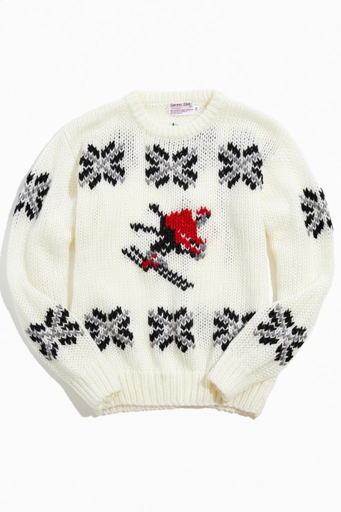 2nd Base Vintage Ski Knit Sweater Urban Outfitters