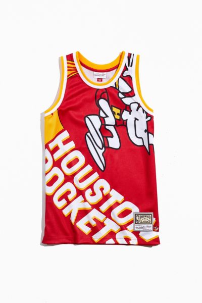 Mitchell & Ness Houston Rockets Oversized Logo Jersey Tank Top | Urban ...