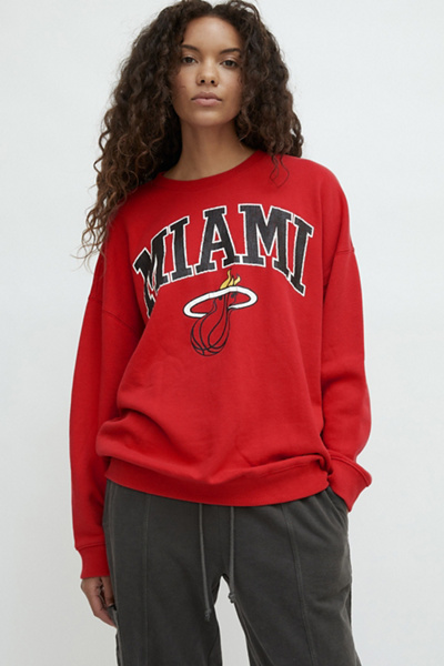 miami heat crew neck sweatshirt