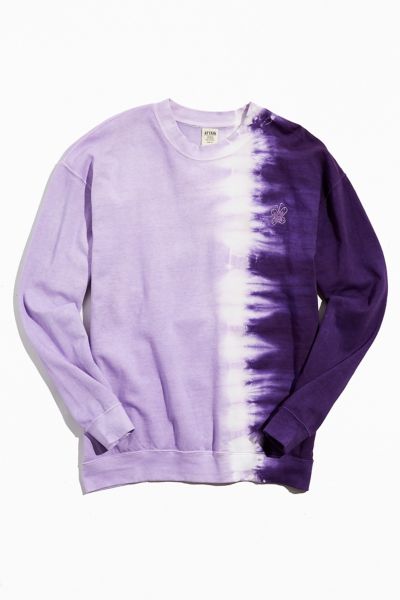 Butterfly Emblem Tie-Dye Crew Neck Sweatshirt | Urban Outfitters Canada