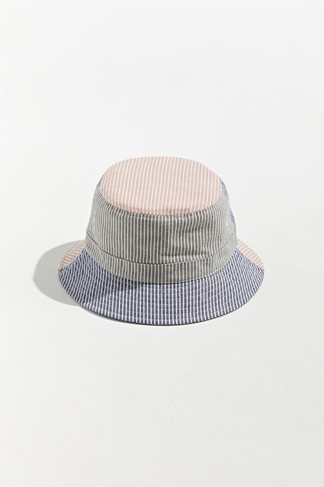 UO Seersucker Patchwork Bucket Hat | Urban Outfitters Canada